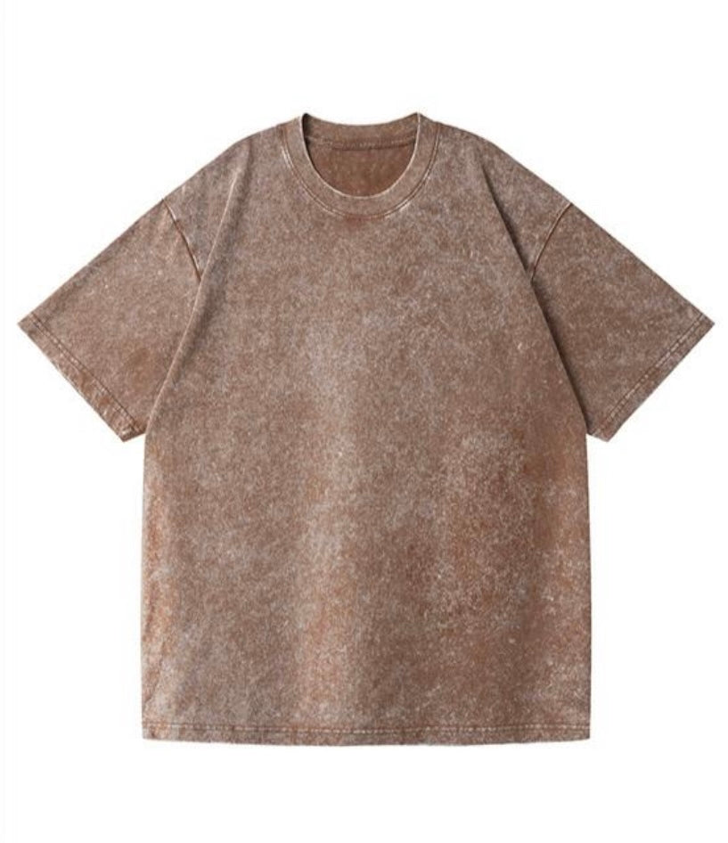 RedplanetHQ Acid Wash Round-Neck Polo Shirt