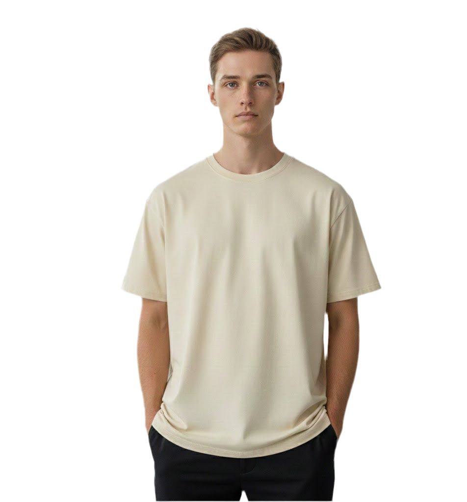 ClassicRound-Neck Polo – 300g Premium Cotton