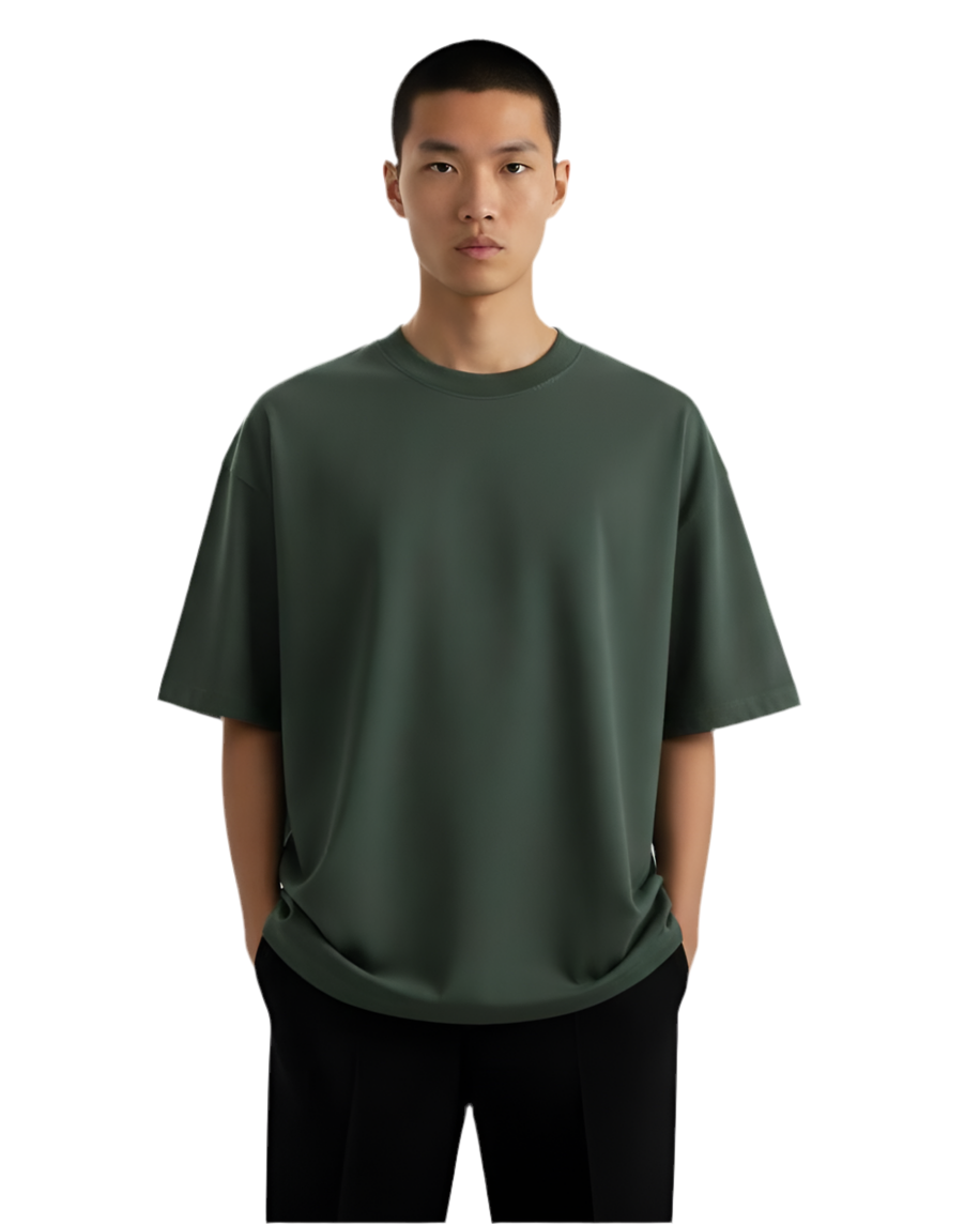 ClassicRound-Neck Polo – 300g Premium Cotton