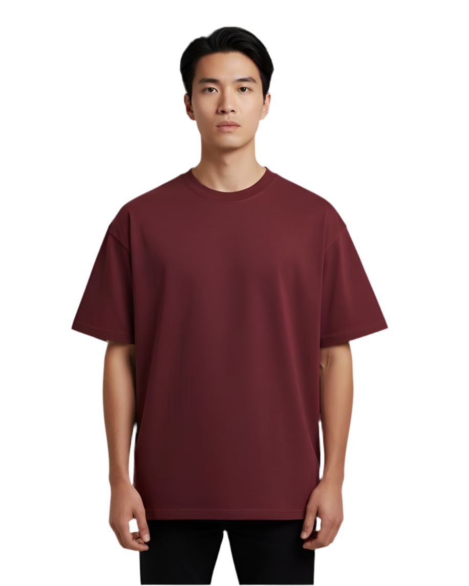 ClassicRound-Neck Polo – 300g Premium Cotton