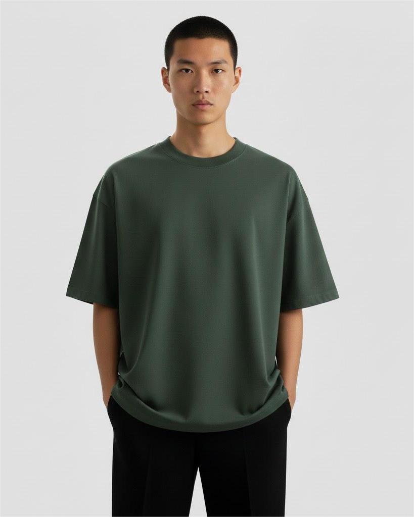 ClassicRound-Neck Polo – 300g Premium Cotton