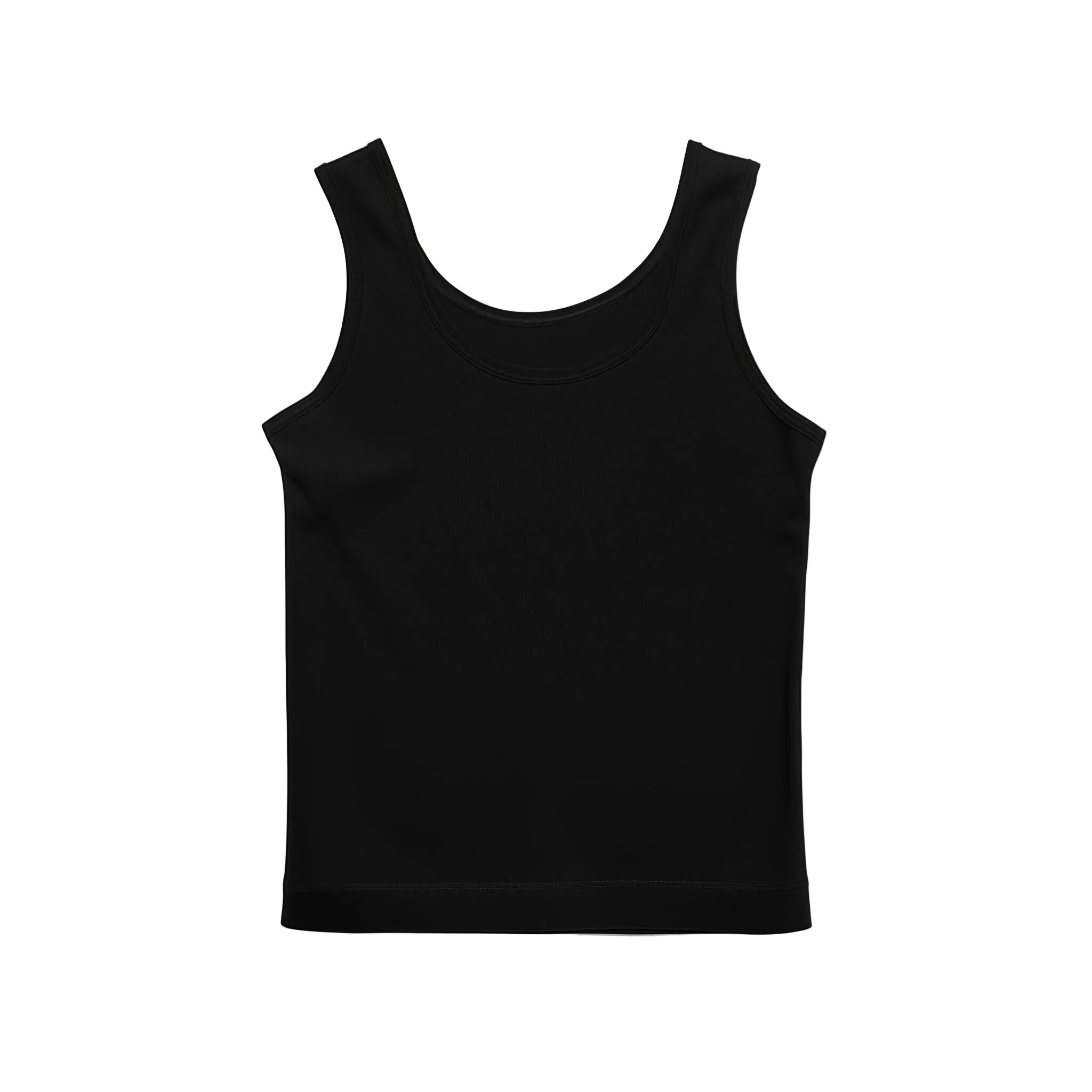 Black Sleeveless Tank Top